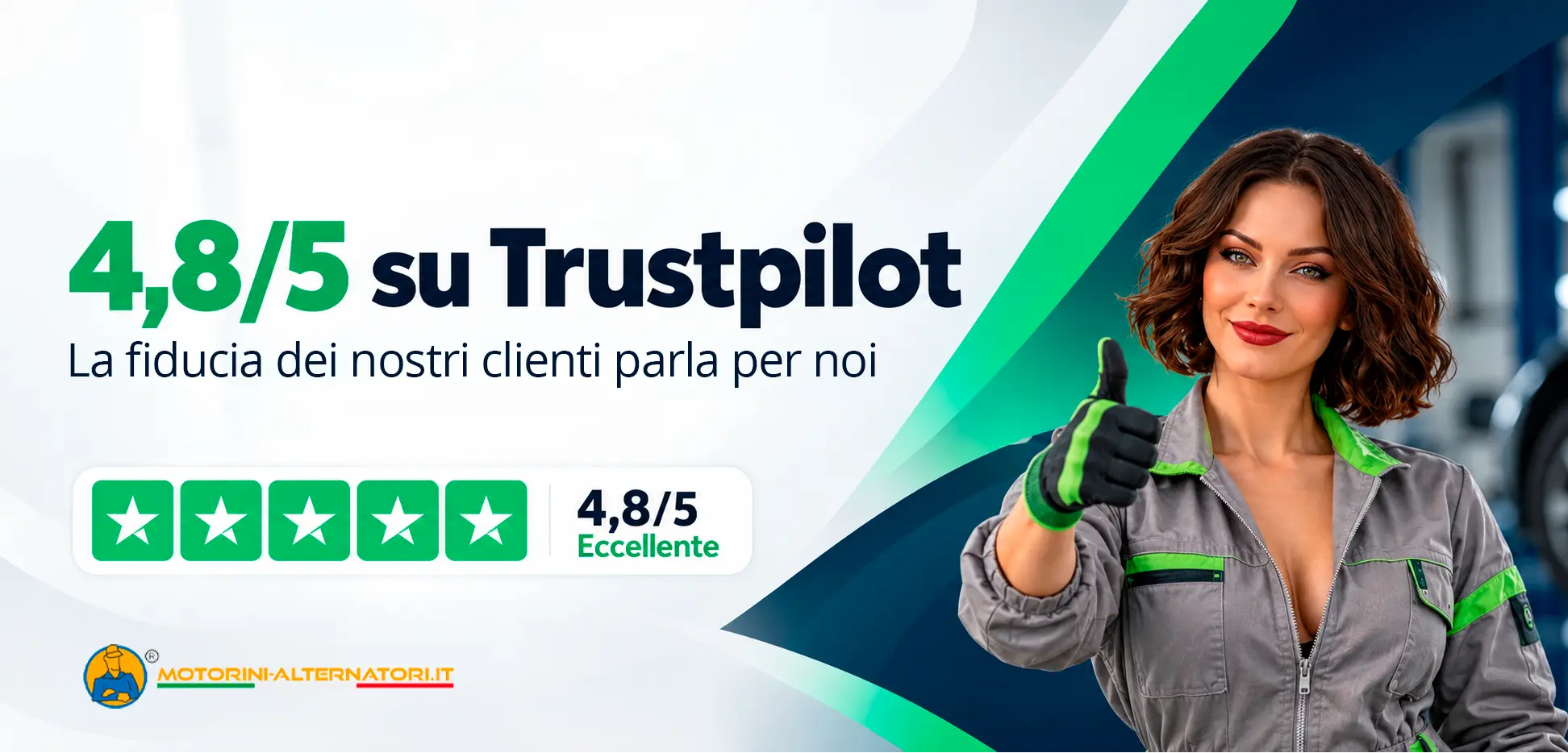 I nostri clienti parlano di noi: 4,8 su 5 su TrustPilot!